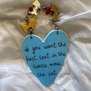 Sandra Magsamen Silvestri Wall Hanging Cat Inspired *small chip on back see pics